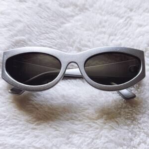 Francis Mirrored Silver Cat-Eye Sunglasses